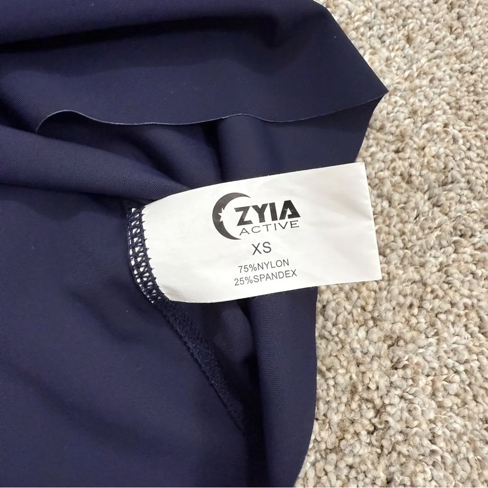 ZYIA Navy Double Racer Tank - Picture 12 of 12